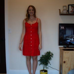 Red Linen Sundress